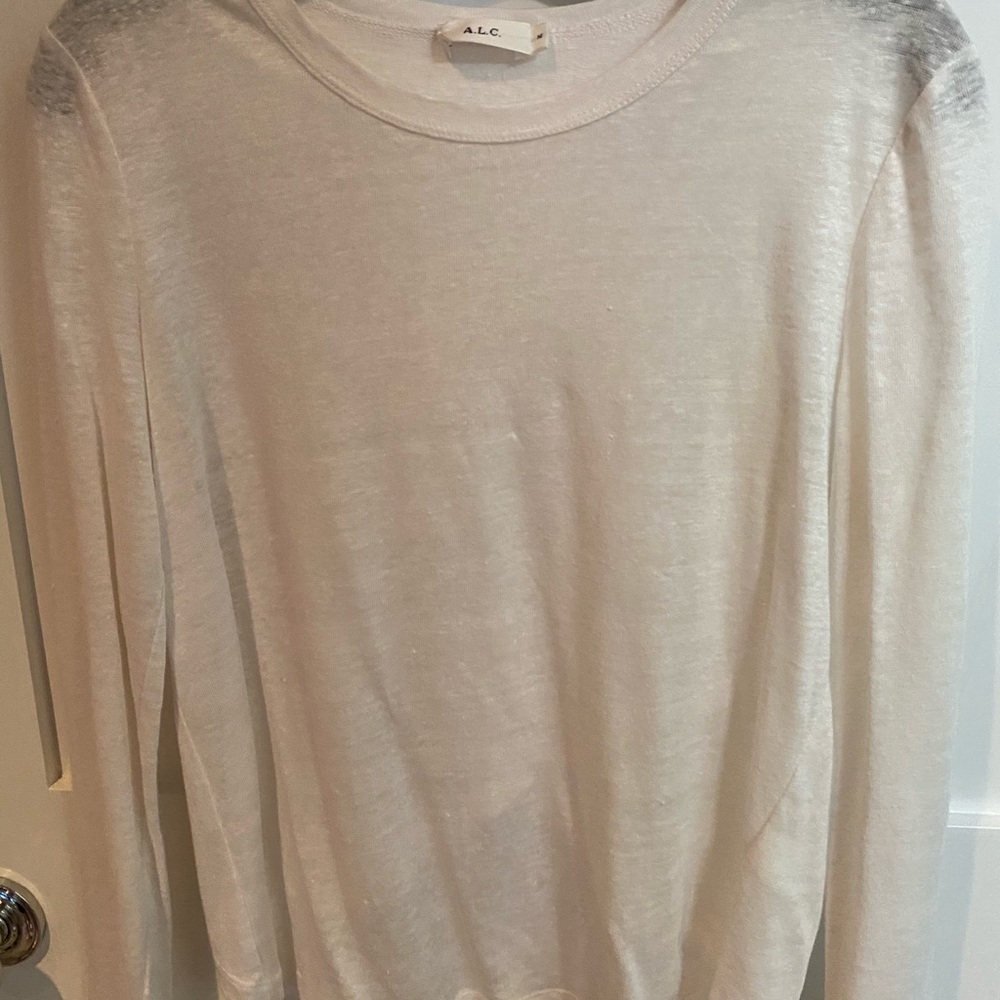 ALC Long-Sleeve Cross-Back Top